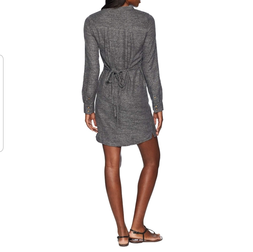 Tentree Grey Cotton Dress with Pockets
